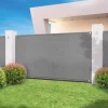 Brise-vue gris clair 1,5 m x 10 m occultant 300 g/m²