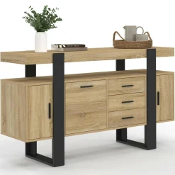 Buffet 140 cm bois et nois