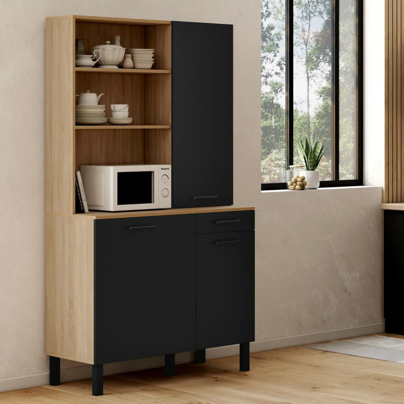 Buffet cuisine 100 cm 3 portes