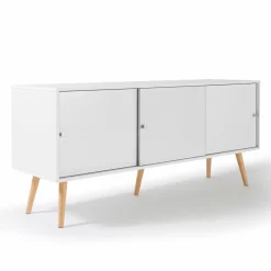 Buffet scandinave bois blanc EFFIE