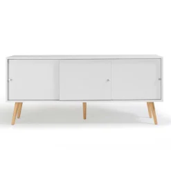 Buffet scandinave bois blanc EFFIE