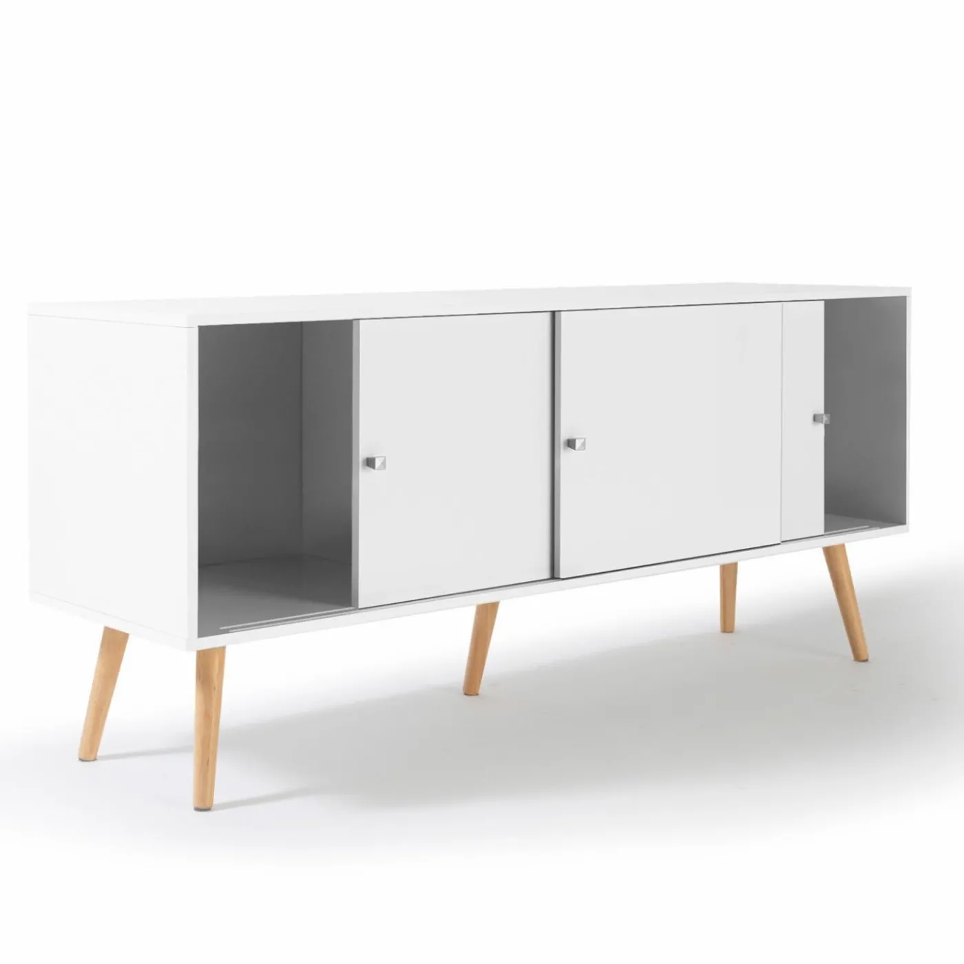 Buffet scandinave bois blanc EFFIE