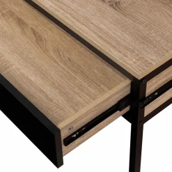 Bureau extensible gain de place 1 tiroir style industriel