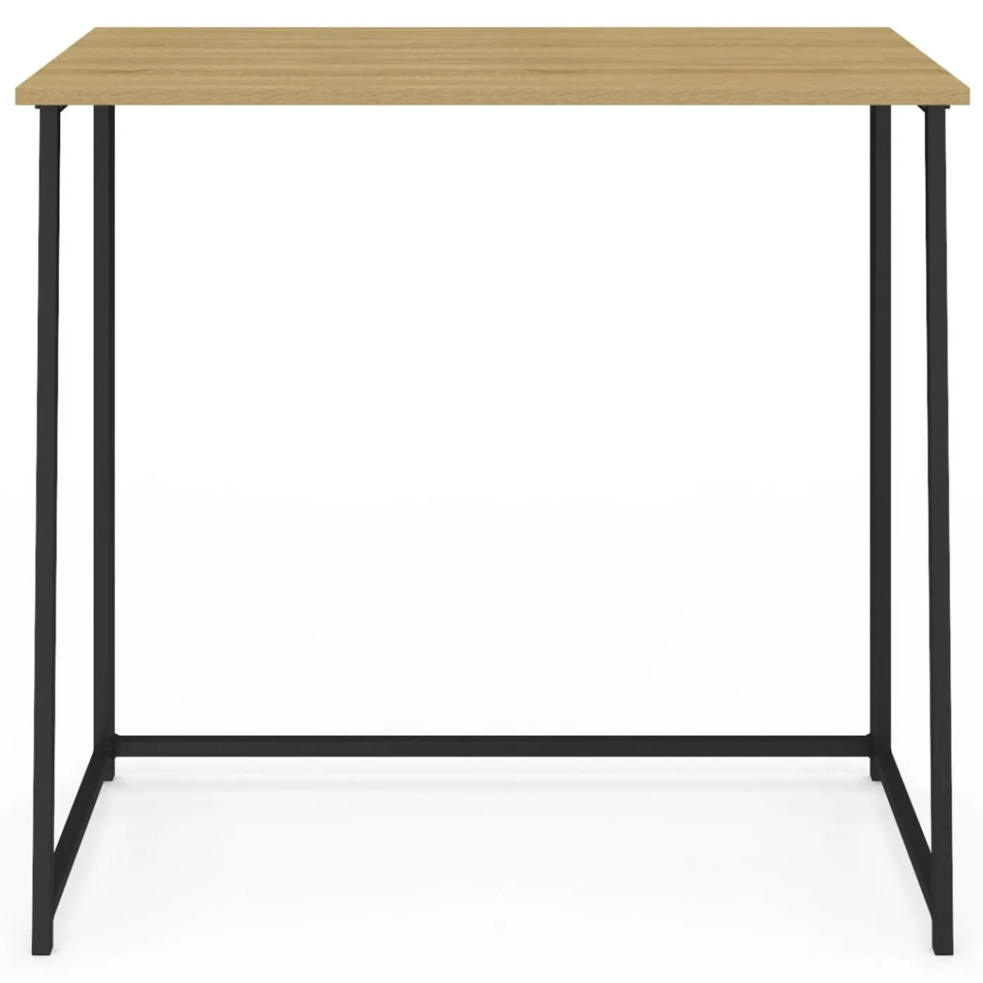 Bureau pliable industriel bois et métal