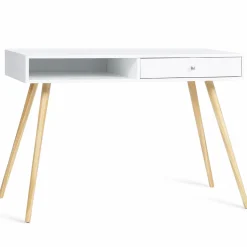 Bureau style scandinave bois blanc