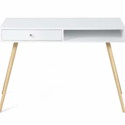 Bureau style scandinave bois blanc
