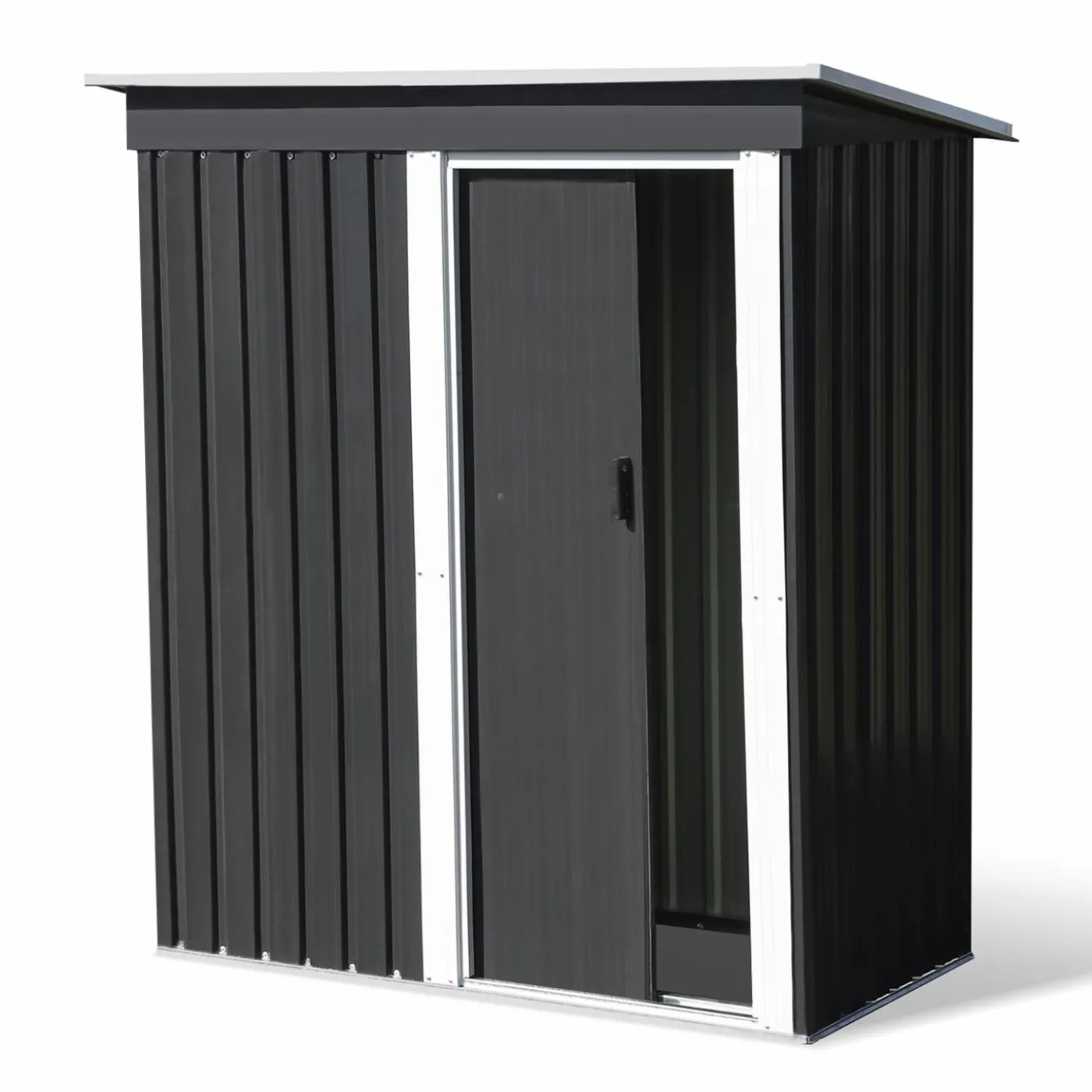Cabanon de jardin en métal toit plat 1,3m²