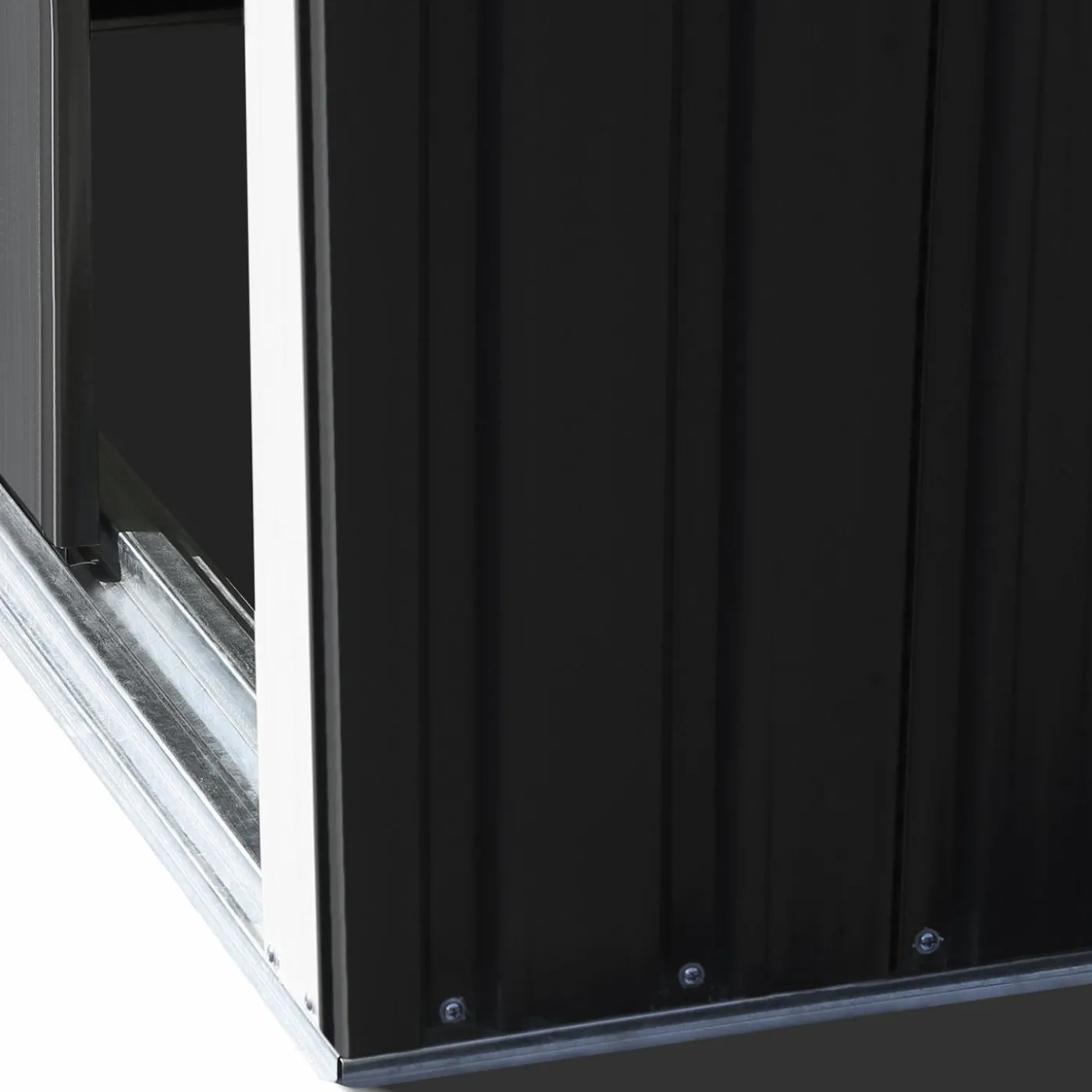 Cabanon de jardin en métal toit plat 1,3m²