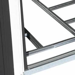 Cabanon de jardin en métal 5,3m² gris