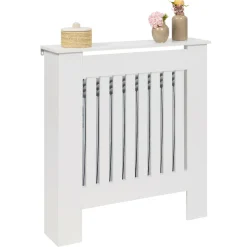 Cache radiateur blanc - étagère murale pour radiateur