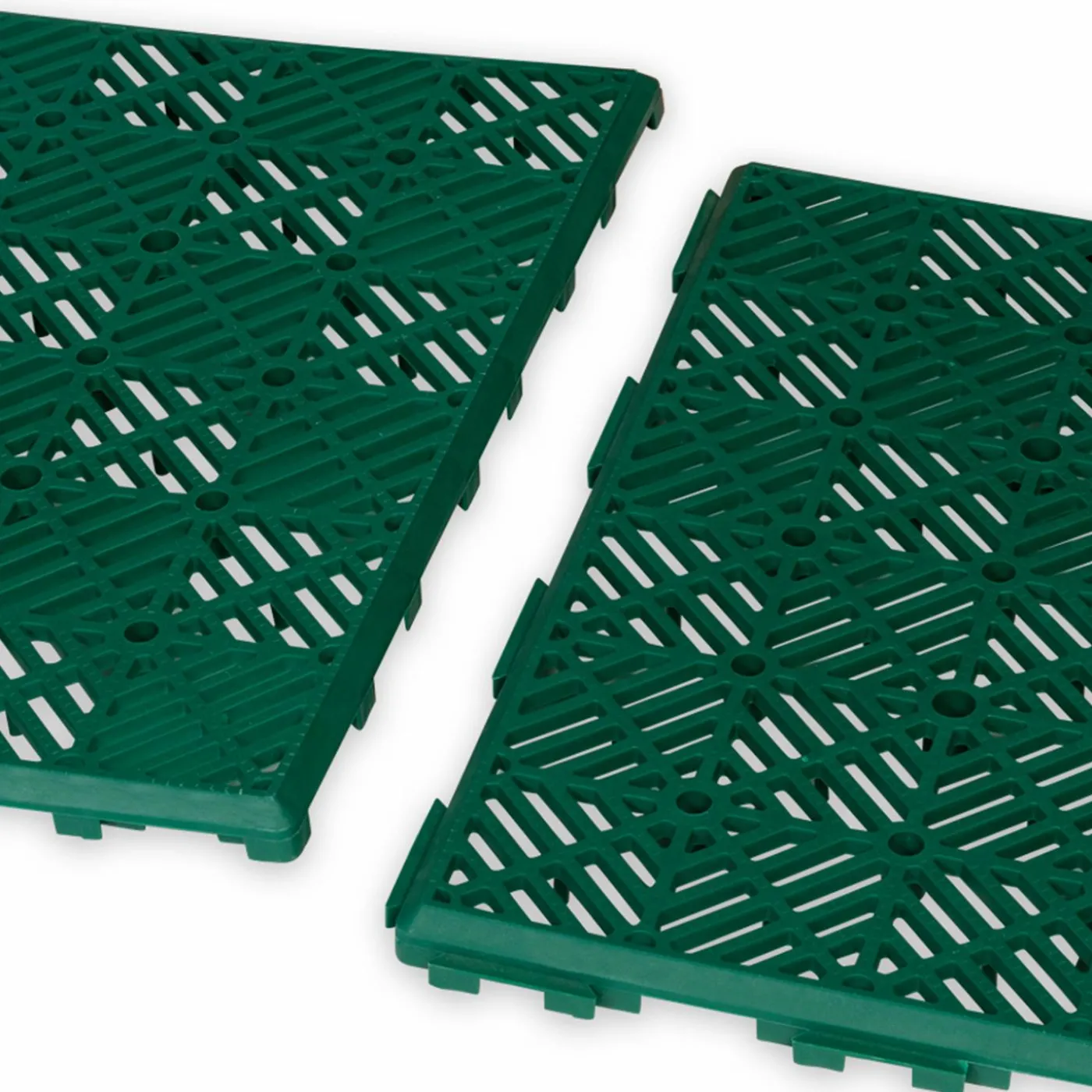 Caillebotis extérieur en plastique vert