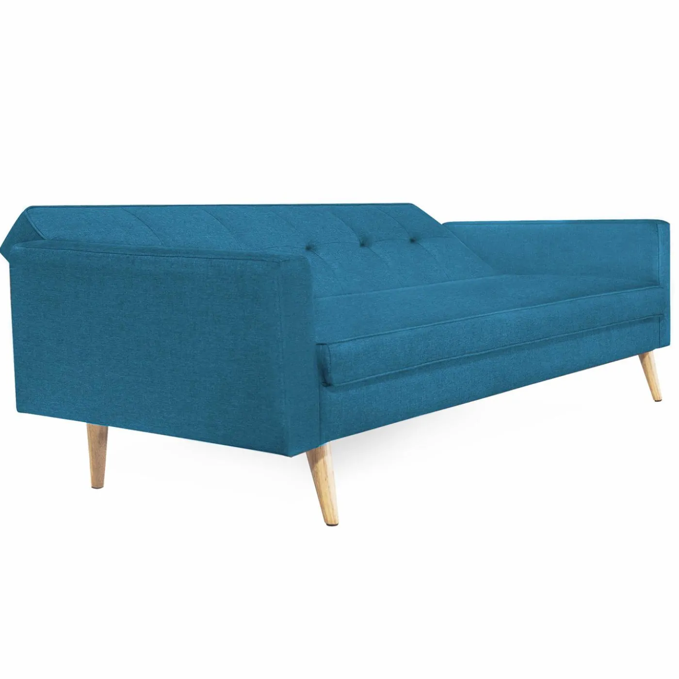 Canapé bleu canard scandinave 3 places convertible