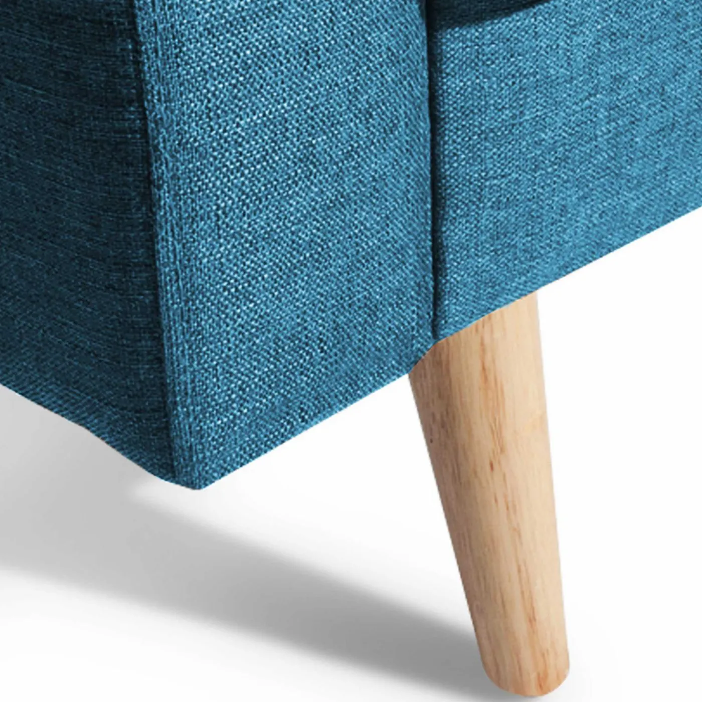 Canapé bleu canard scandinave 3 places convertible