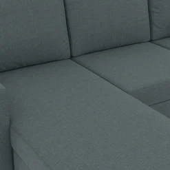 Canapé d’angle 200 cm réversible gris anthracite