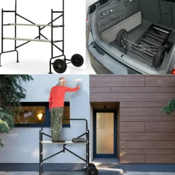 Échafaudage roulant et pliable hauteur de travail 2,5m