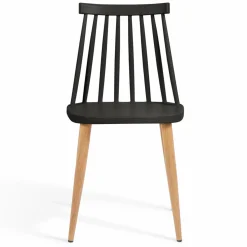 Chaises à barreaux noires style scandinave