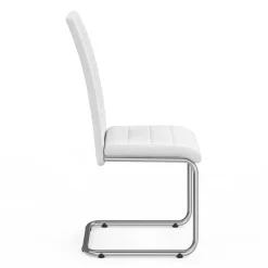 Chaises blanches design pour salle à manger MIA