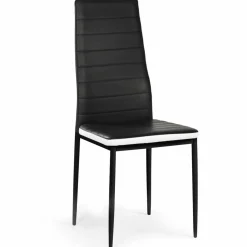 Chaises de salle à manger noires et blanches ROMANE