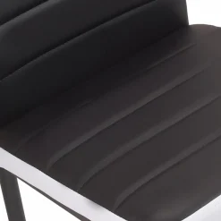 Chaises de salle à manger noires et blanches ROMANE