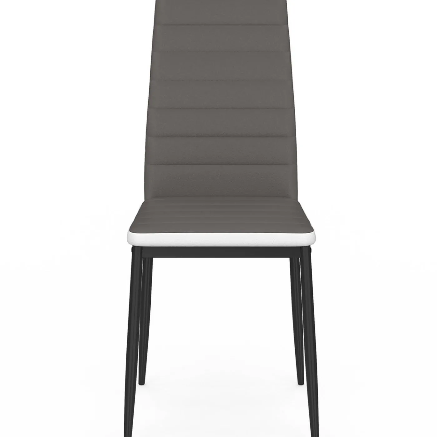 Chaises de salle à manger grises et blanches ROMANE
