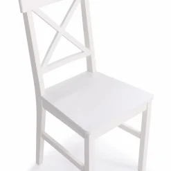 Chaises en bois blanc lot de 4