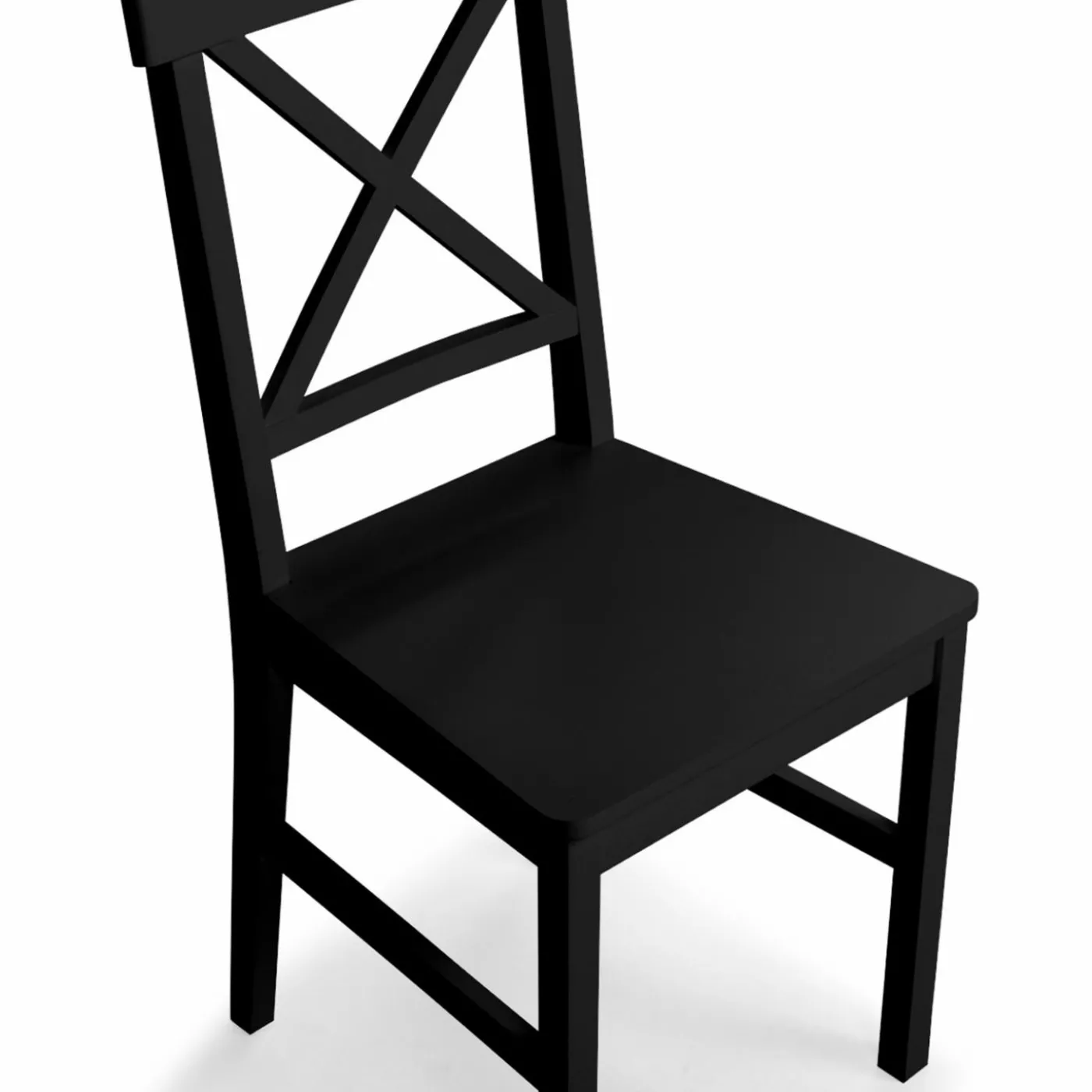 Chaises en bois noir lot de 4
