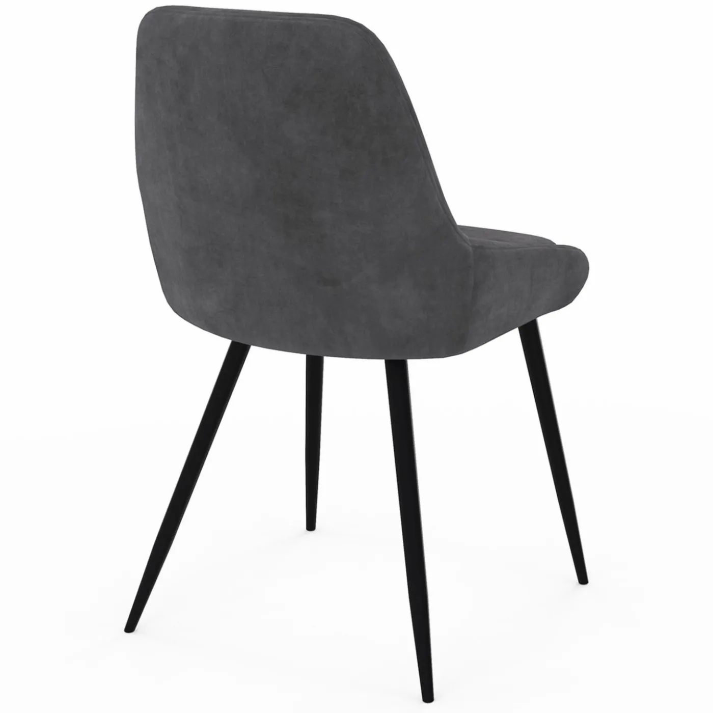 Chaises en velours multicolor avec demi-accoudoirs