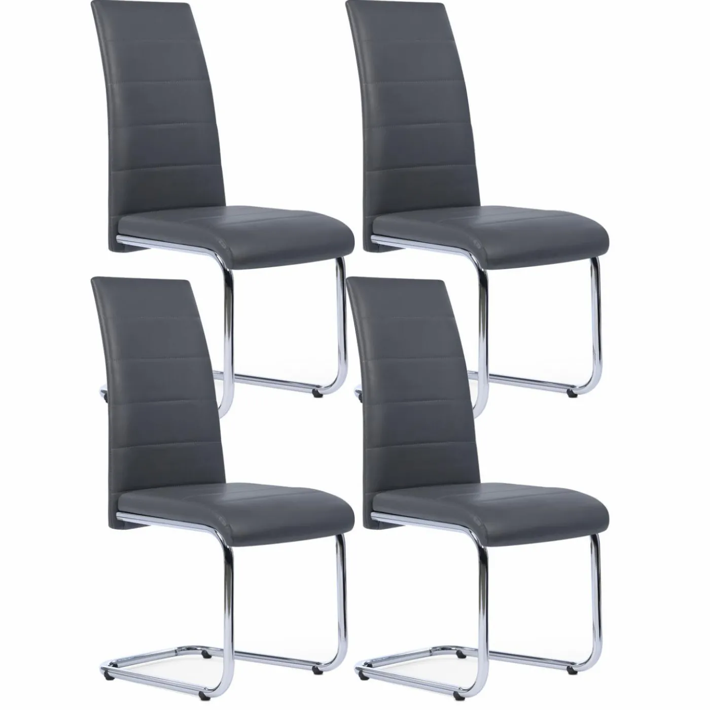 Chaises grises design pour salle à manger MIA