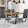 Chaises grises et blanches design pour salle à manger