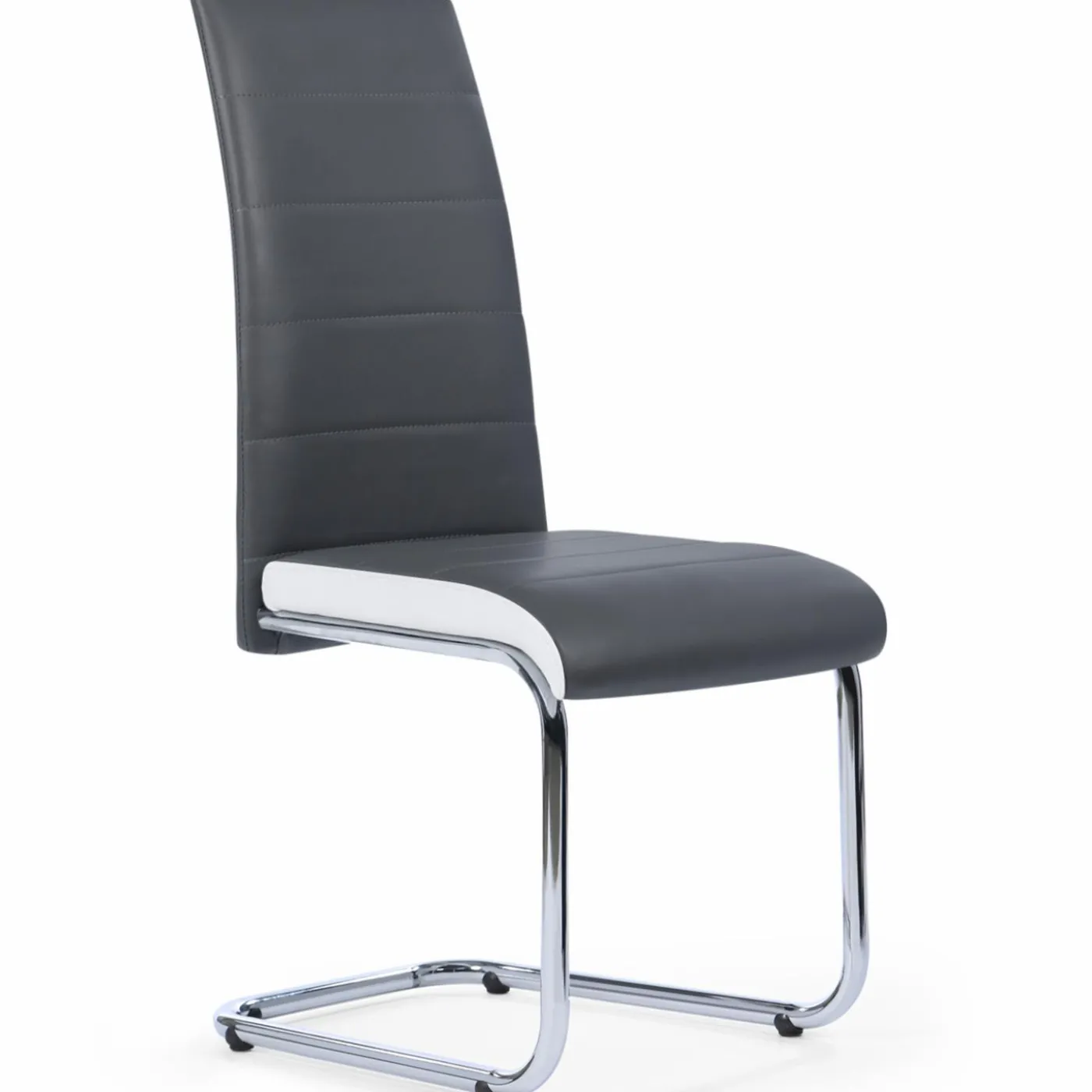 Chaises grises et blanches design pour salle à manger