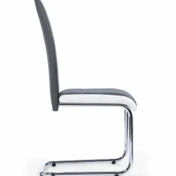 Chaises grises et blanches design pour salle à manger