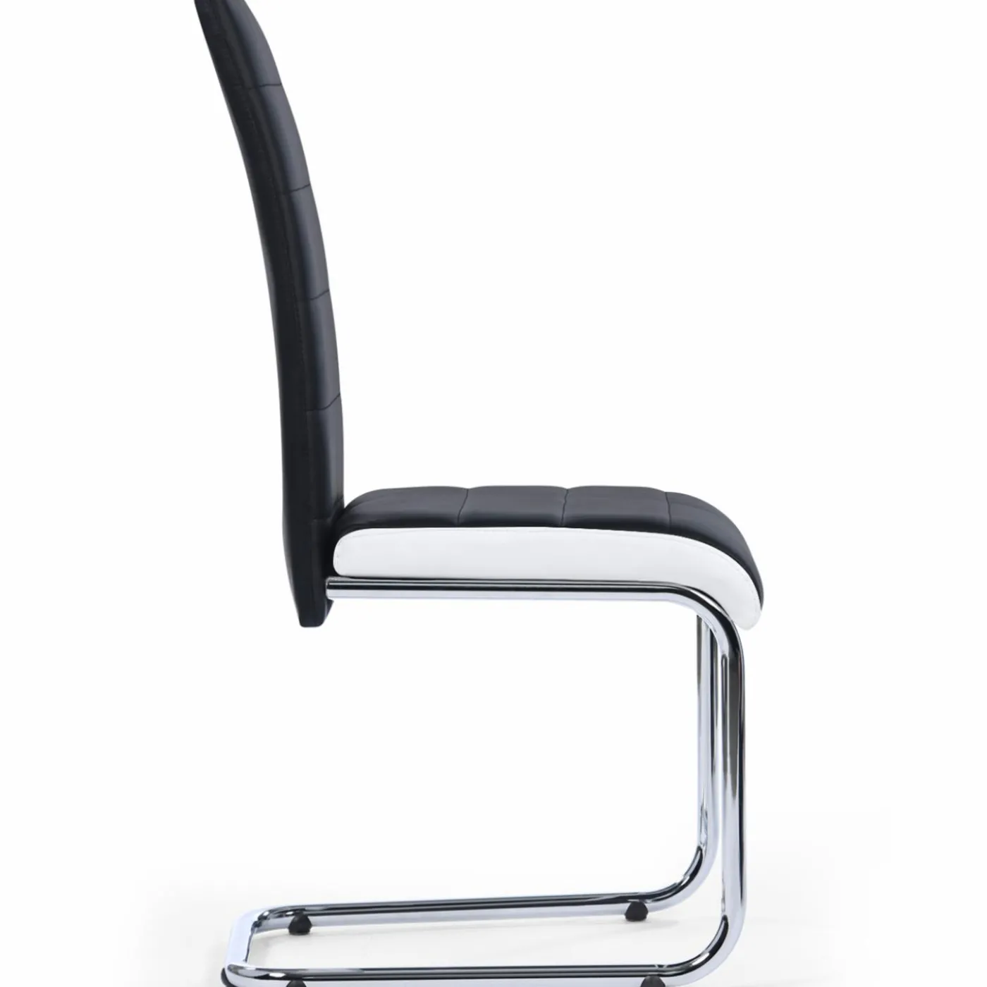 Chaises noires et blanches design pour salle à manger MIA