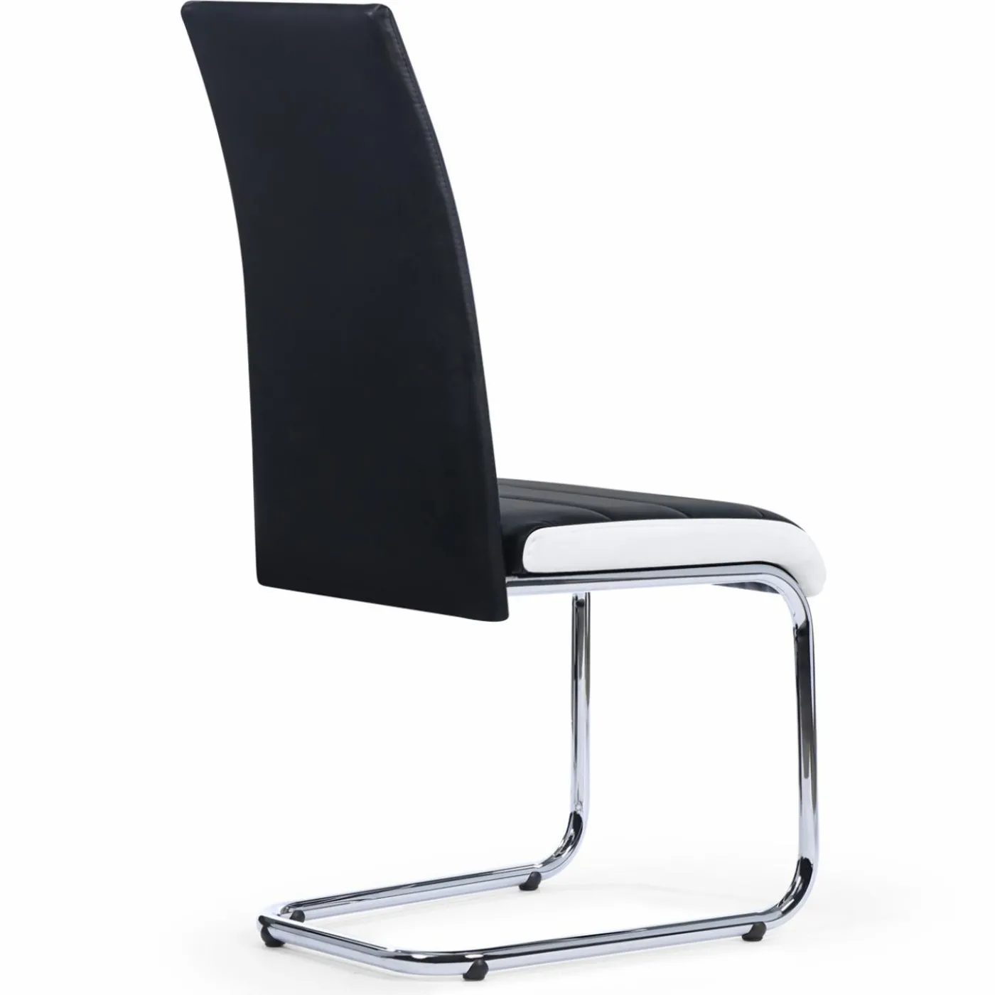 Chaises noires et blanches design pour salle à manger MIA