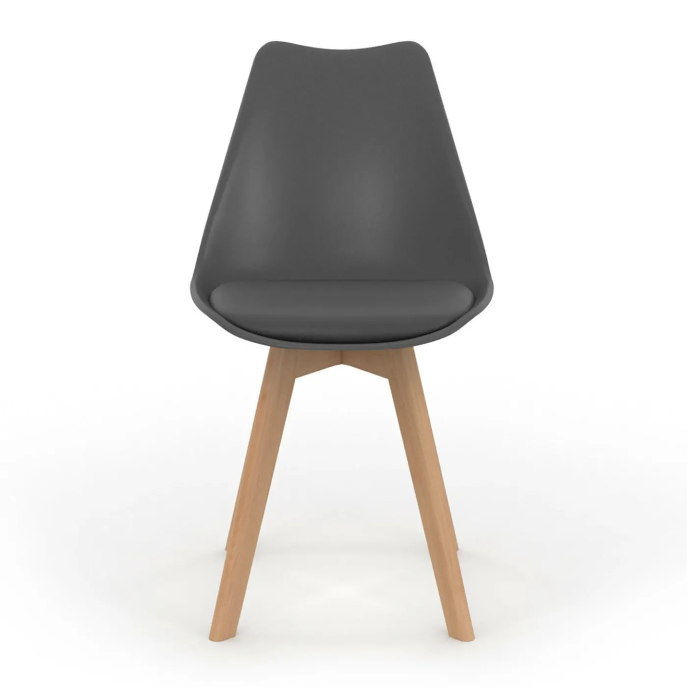 Chaises scandinaves 4 couleurs : gris foncé, gris clair, noir et blanc