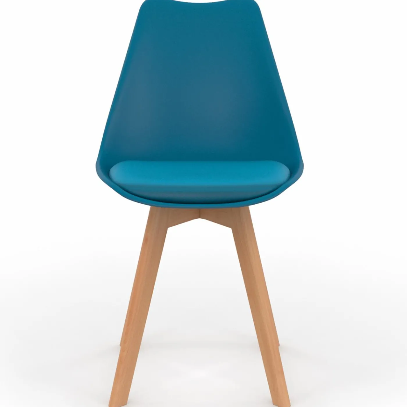 Chaises scandinaves 4 couleurs : gris foncé, gris clair, blanc et bleu