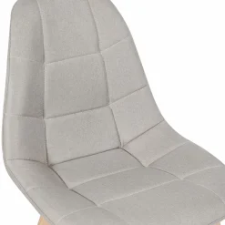Chaises scandinaves beiges pieds en bois