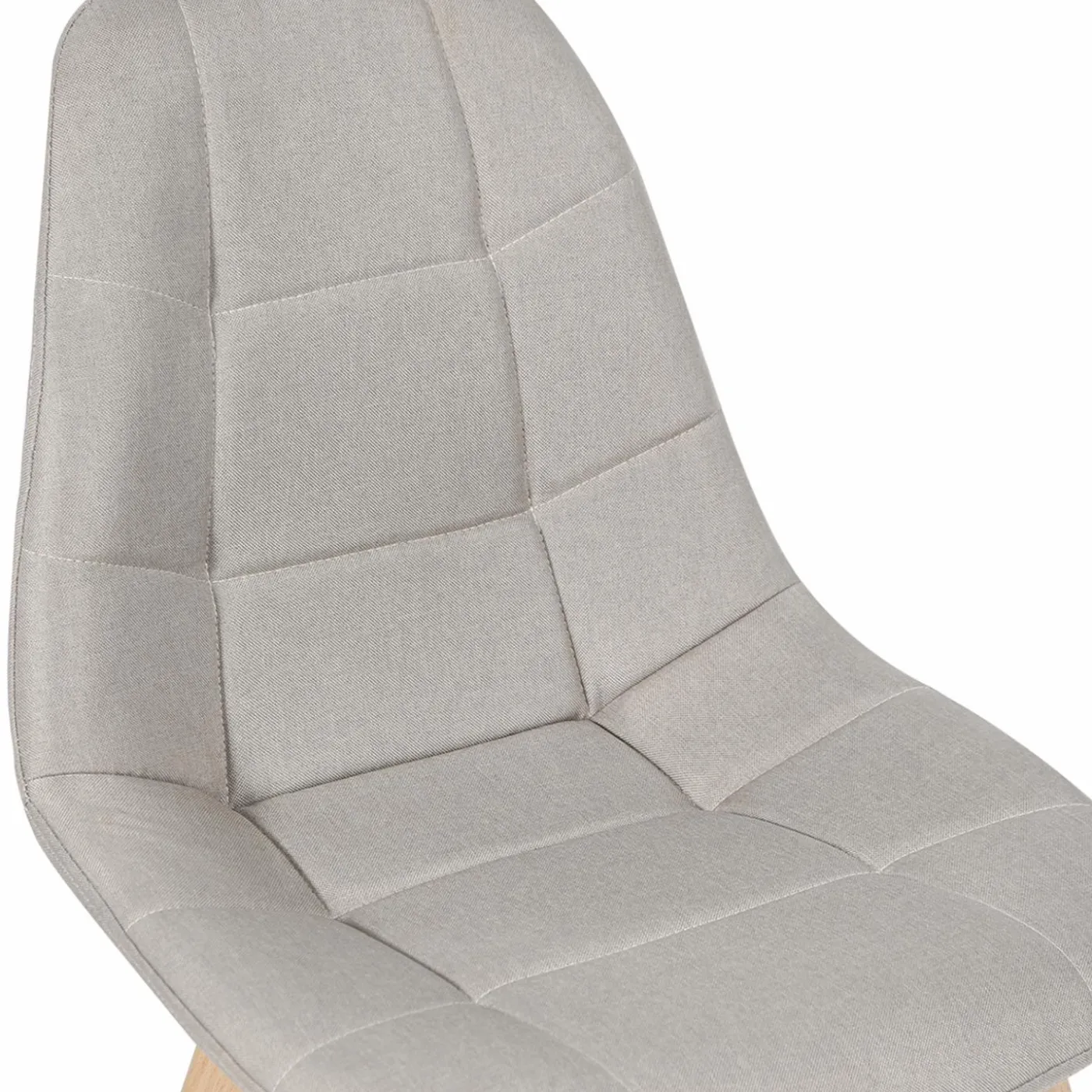 Chaises scandinaves beiges pieds en bois