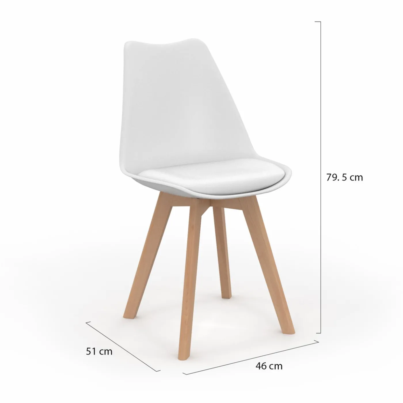 Chaises scandinaves mix color grises, blanches et noires
