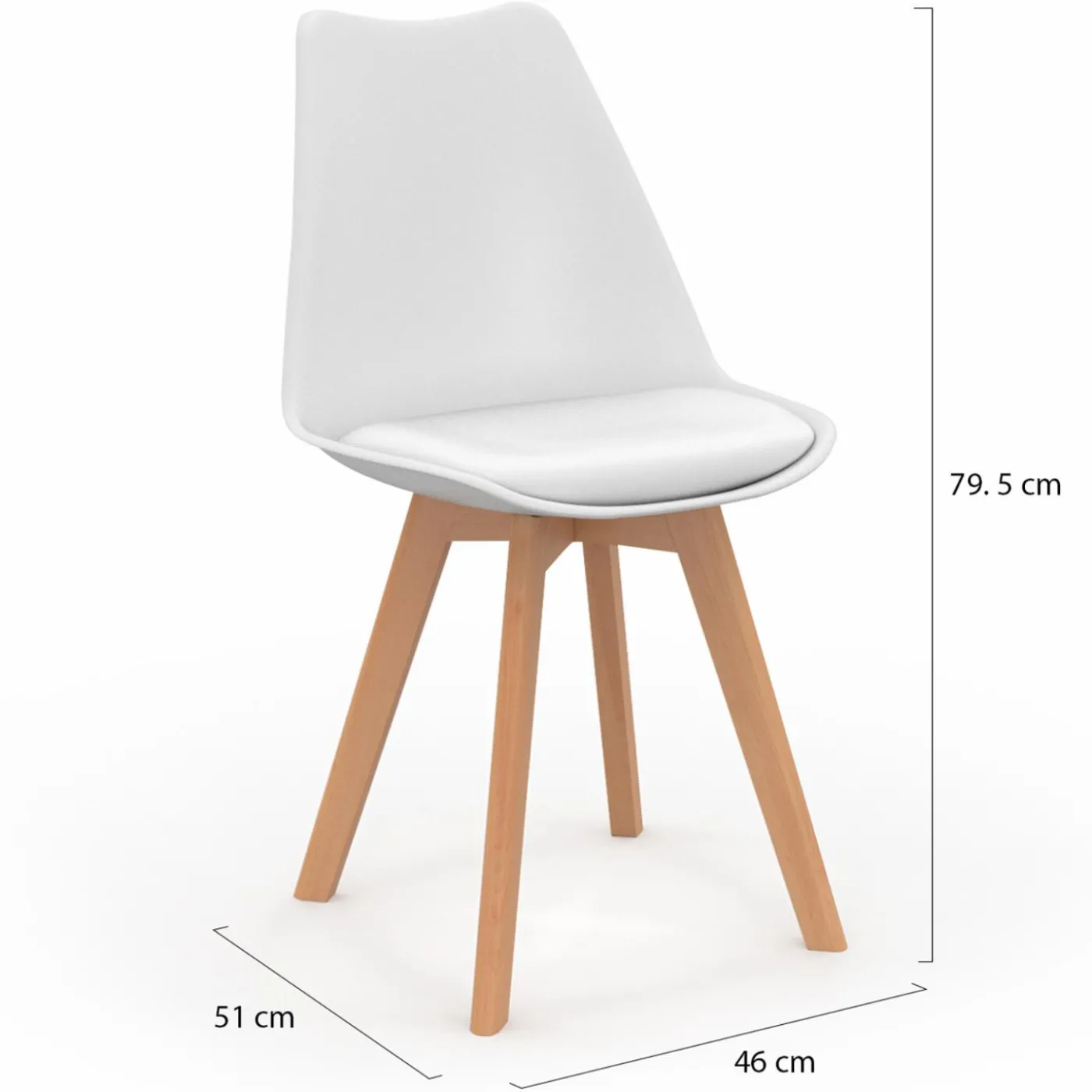 Chaises scandinaves mix color rose, blanc, gris, bleu