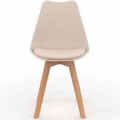 Chaises scandinaves mix color terracotta, gris, beige