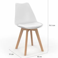 Chaises scandinaves patchworks noirs, gris et blancs