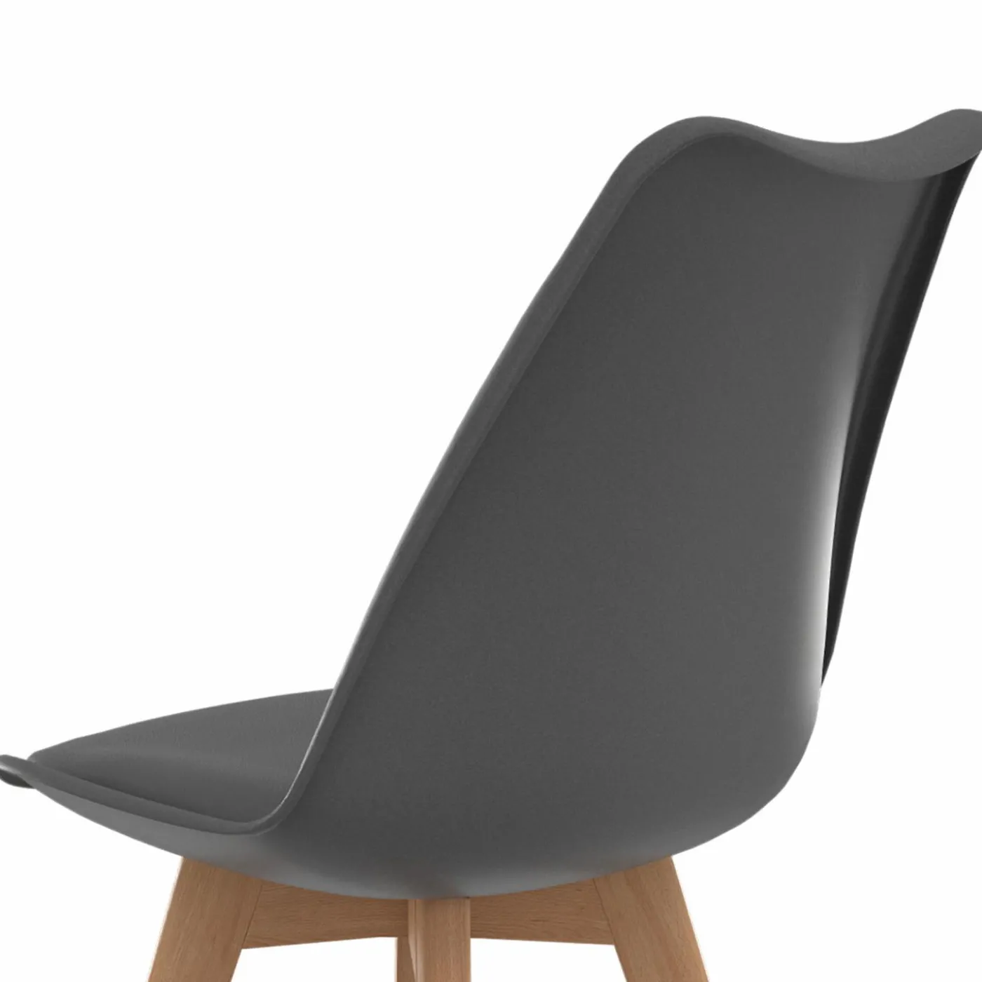 Chaises scandinaves patchworks noirs, gris et blancs