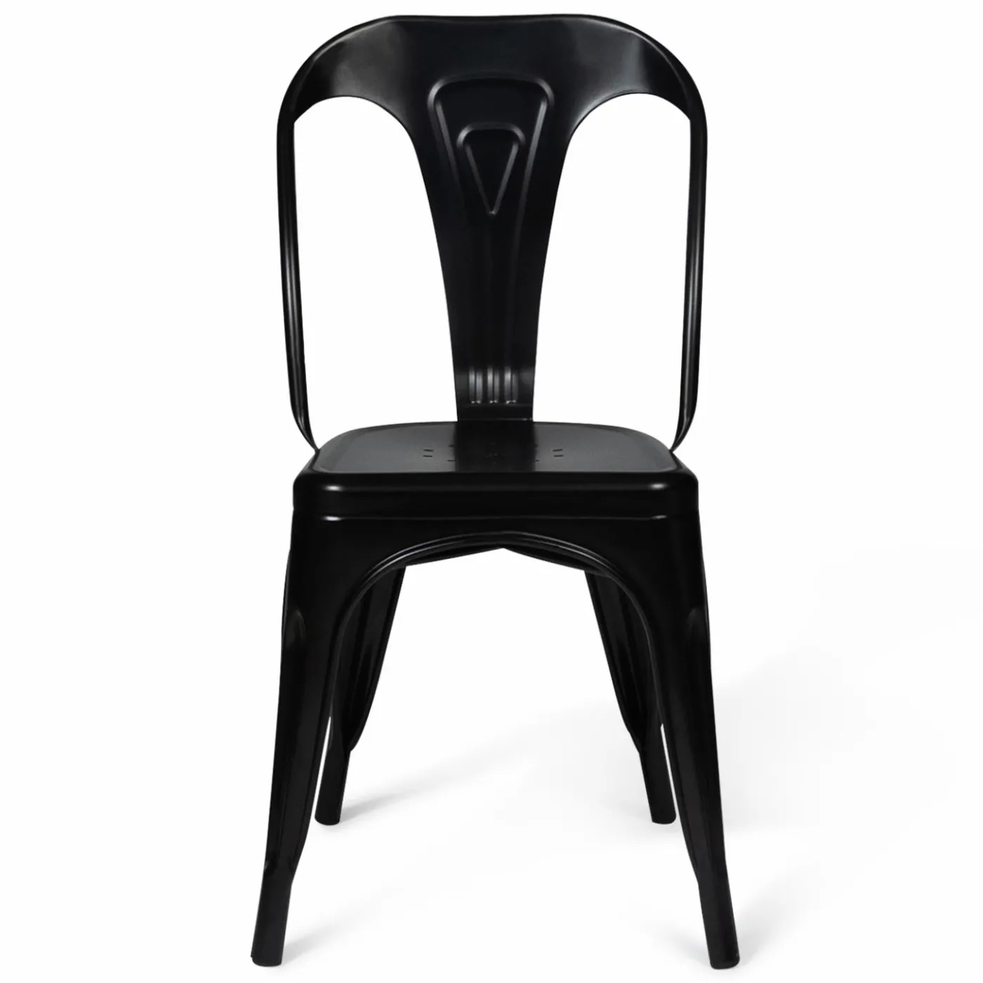 Chaises style industriel noir mat