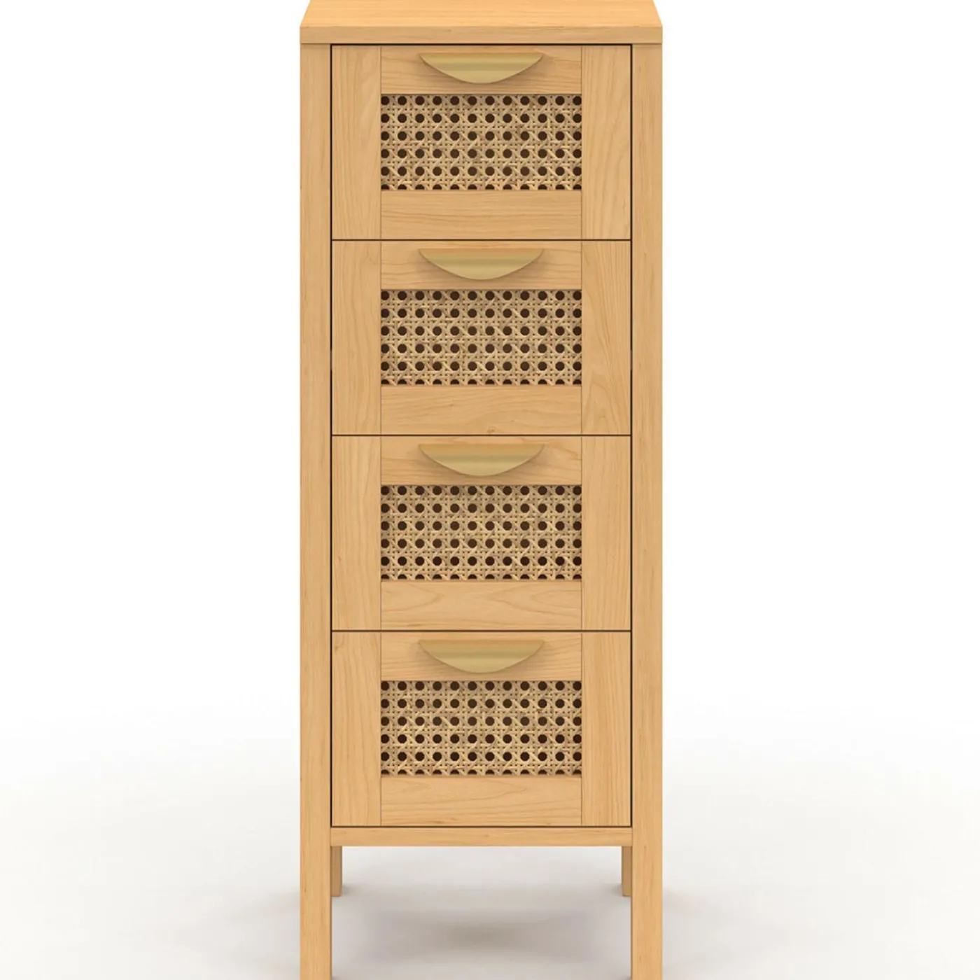 Chiffonnier cannage pour entrée et salle de bain