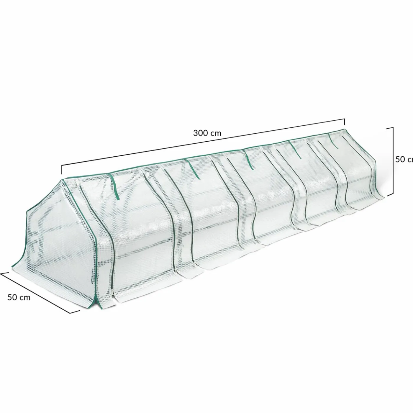Châssis serre de jardin 3m blanche