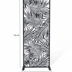 Claustra extérieur métal gris motif palmier