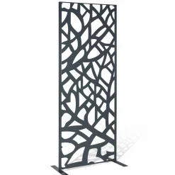 Claustra extérieur métal gris design