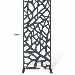 Claustra extérieur métal gris design