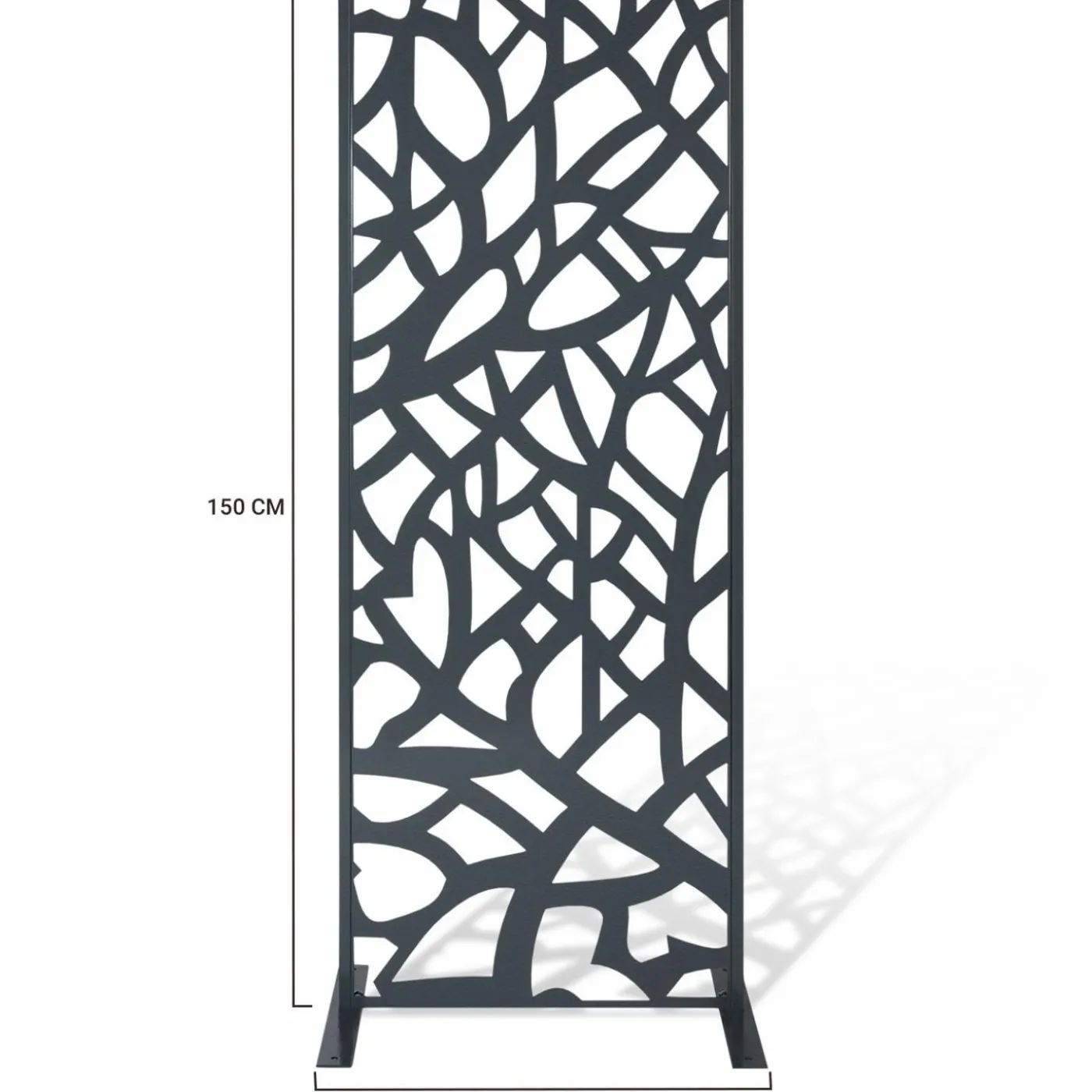 Claustra extérieur métal gris design