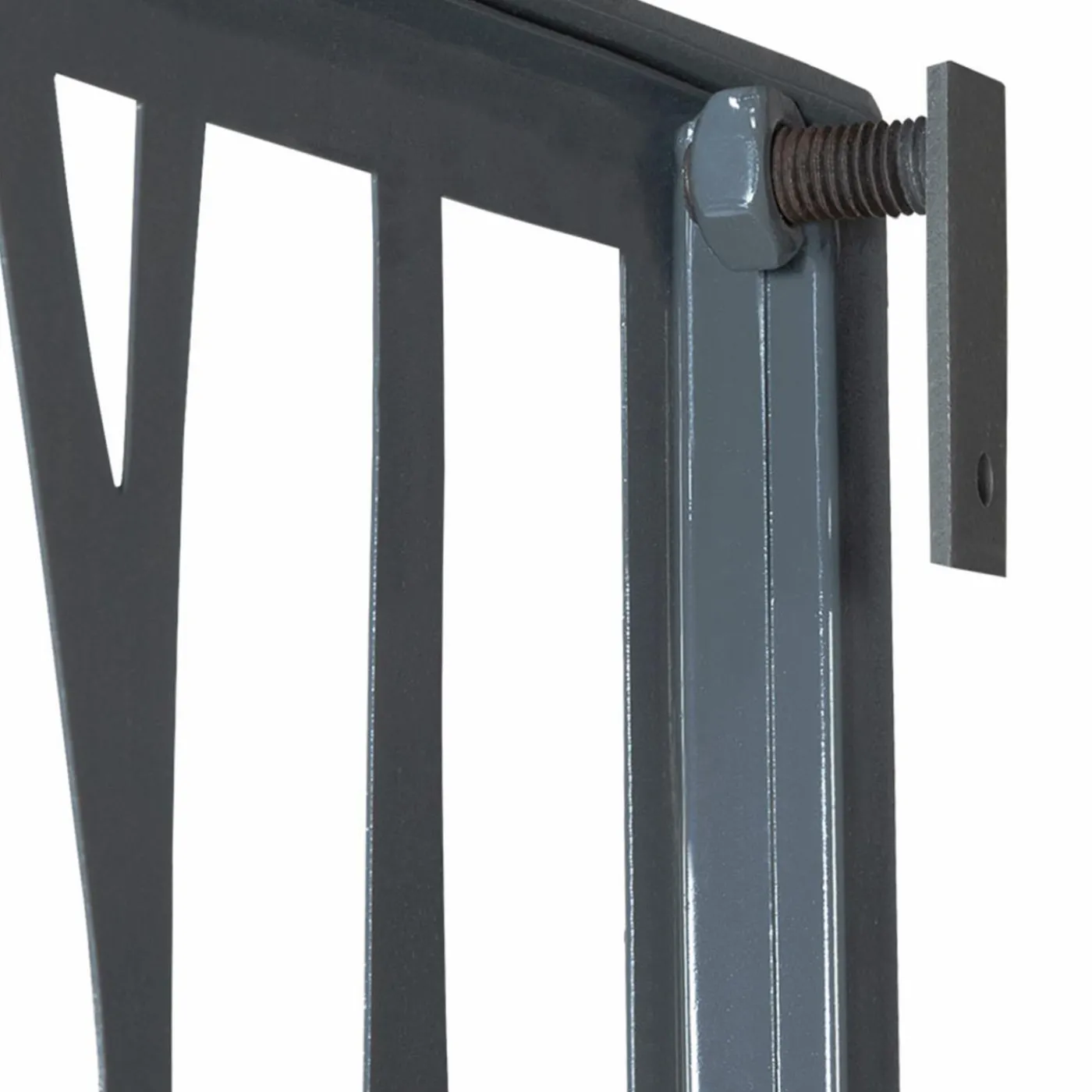Claustra extérieur métal gris design
